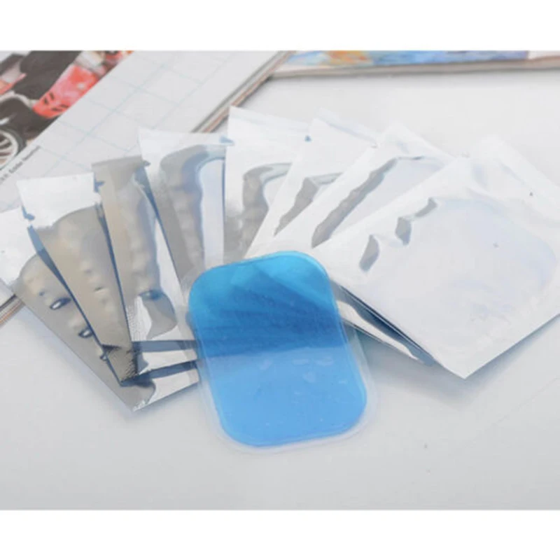 50pcs Gel Sheet Blue Hydrogel 38*56MM Fitness Equipment Gear Belt Training Tool