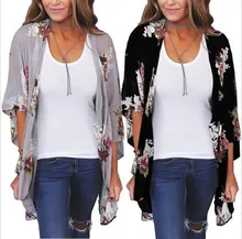 2020 New Fashion Printed Slimming Cardigan Thin Coat Women's Chiffon Cardigan Coat