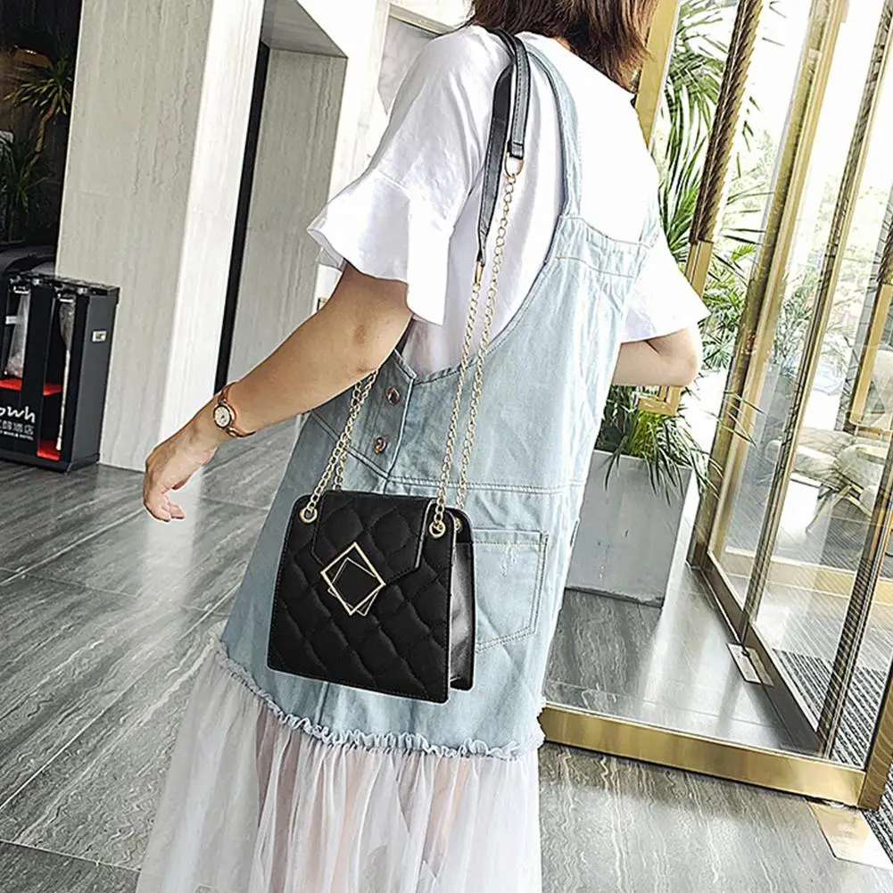 Women Fashion All Match Single Shoulder Chain Strap Satchel Bag