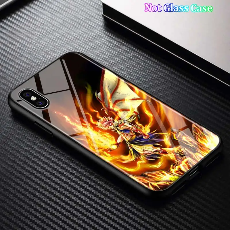 Черный Чехол аниме Сказочный хвост для iPhone 11 11Pro X XR XS Max для iPhone 8 7 6 6S Plus 5S 5 SE глянцевый чехол для телефона - Цвет: Style 01