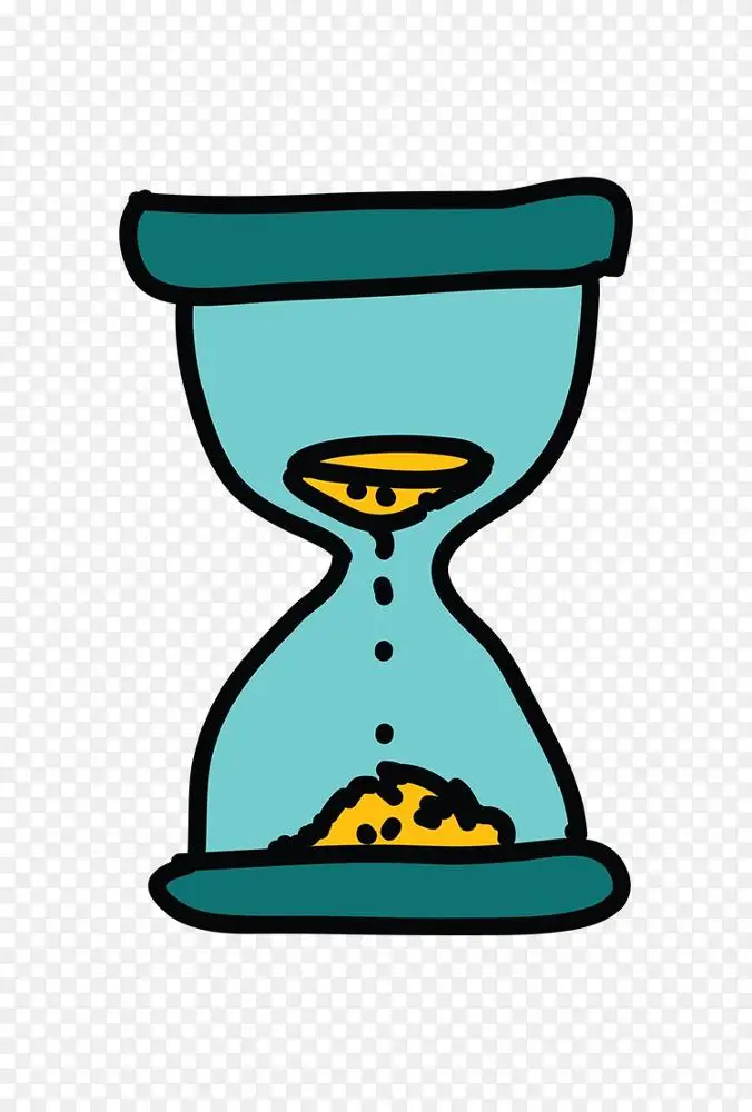 沙漏卡通时钟剪辑艺术.绿色沙漏