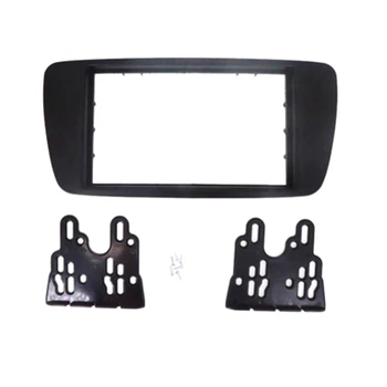 

2 Din Radio Fascia CD GPS DVD Stereo CD Panel Dash Mount Installation Trim Kit Frame for SEAT Ibiza 2008+