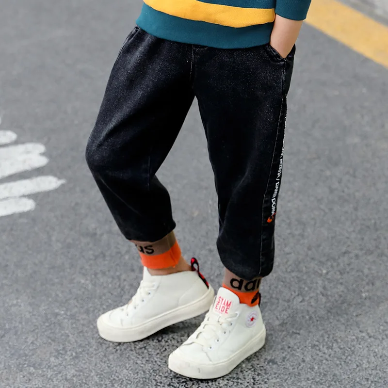 

Childrenswear BOY'S Denim Trousers Spring And Autumn 2019 New Style Spring Clothing Children Big Boy Super Nice Autumn Pants Who