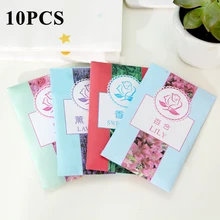 10 шт шкаф Ароматизатор Мешок освежитель воздуха бумажные пакеты Ароматические карманные благовония шкаф Саше