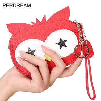 

Cute coin purse female cute Korean first layer leather soft small and light creative coin purse key bag leather girls purse