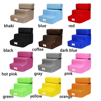 

New Breathable Mesh Foldable Pet Stairs Detachable Pet Bed Cat Dog Ramp 3 Step Stairs Detachable Pet Bed Pet Dieren Benodigheden