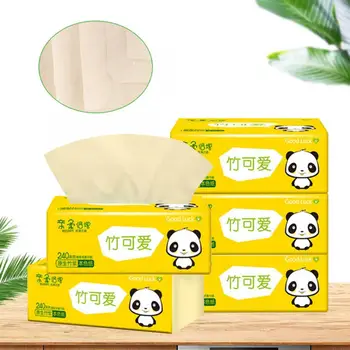 

Disposable Wipes 5Packs 4Layers Fold Paper Towels Pumping Facial TissuesHome Toilet BathroomBamboo Pulp Napkins Disposable Wet