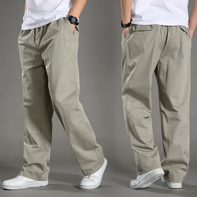 Men' Cargo Pants Cotton Work Wear In Large Climbing Joggers Sweatpants...