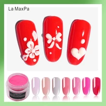 LaMaxPa акриловые блестки погружения 10 г/кор. 3D Советы украшения профессиональная акриловая система ногтей порошок Дизайн ногтей украшения