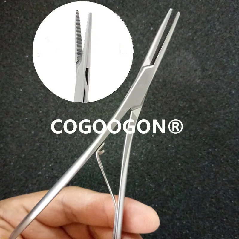 Alligator Forceps Forceps, Hemostats & Needle Holders 14cm Curved | Orthodontic Lab Instrument Ligature Forceps Mathieu Needle Holder - Foto 3