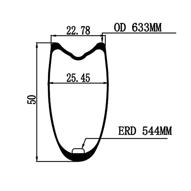 385 г 700c дорожный велосипед карбоновый обод 50 мм x 23 мм широкий трубчатый OD 633 мм V Тормозной базальтовая поверхность ERD 544 мм 3K матовый 20 H 24H 28 отверстий