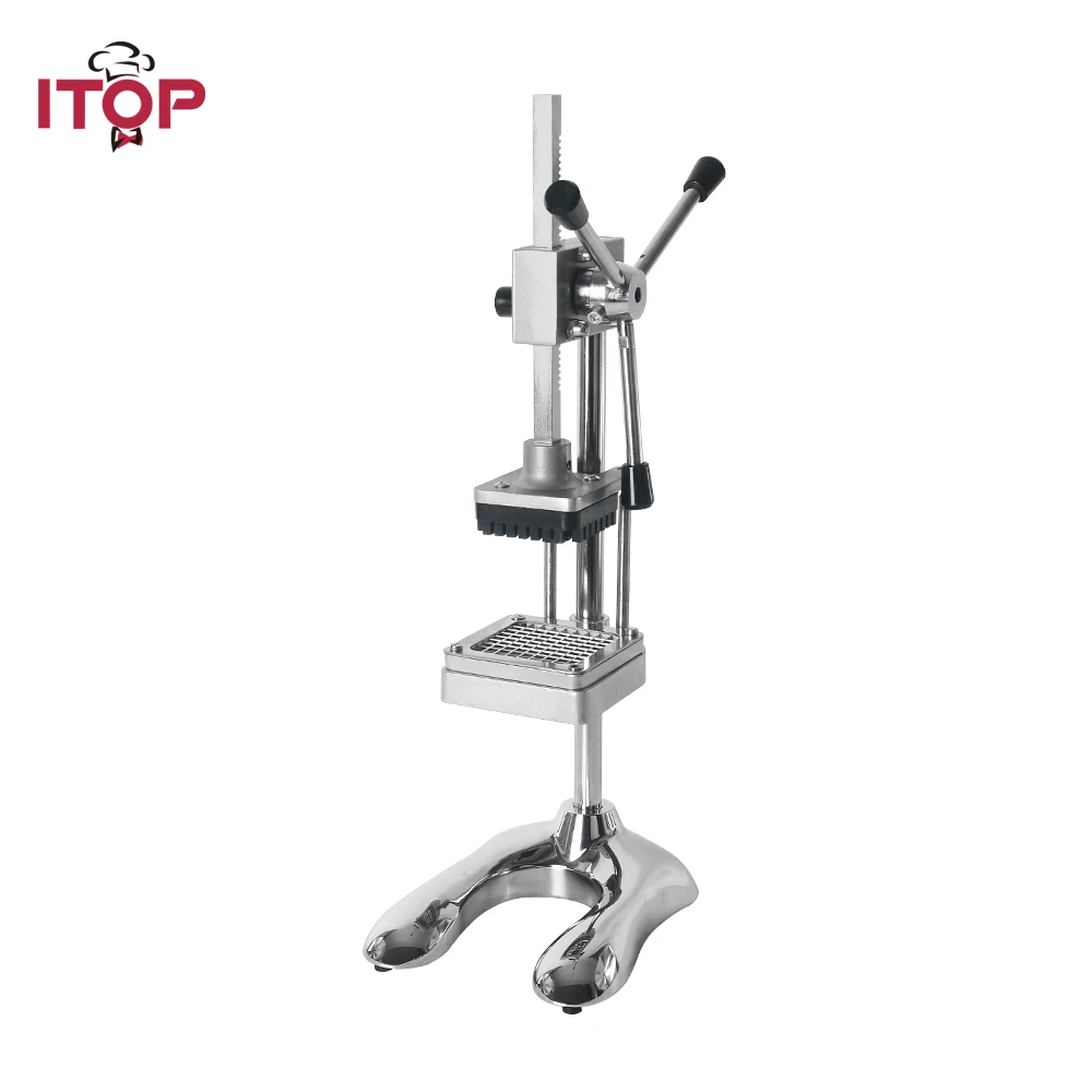 ITOP Vertical Potato Chip Cutter Potato Carrot Shredding Machine French Fries Cutter Vegetable Fruit Tools 6mm 9mm 13mm