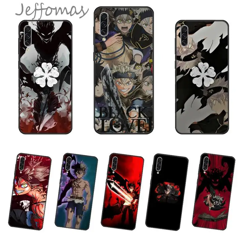 

Black Clover Anime Phone Case For Samsung galaxy S 7 8 9 10 20 edge A 6 10 20 30 50 51 70 note 10 plus