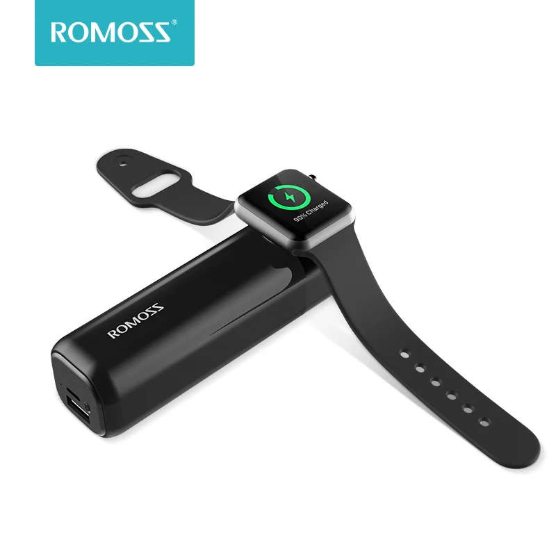 ROMOSS iRoll 3250mAh Wireless Charger Power Bank For Apple Watch 1 2 3 4 5 Portable Powerbank External Battery | Мобильные телефоны