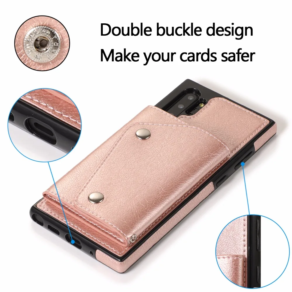Роскошный кожаный чехол-кошелек в стиле ретро для samsung galaxy note10 pro s8 s9 s10 plus note8 note9 A20 A50 A70 s7edg