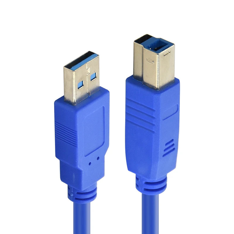 Кабель USB 3,0 кабель USB для принтера A папа-B папа USB Быстрый кабель для Canon Epson hp ZJiang принтер этикеток USB принтер C235 - Цвет: Nickel USB 3.0