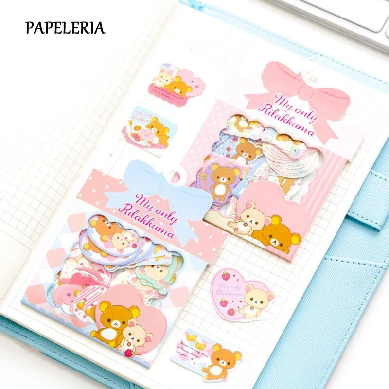 60 шт./упак. rilakkuma стикер планировщик скрапбукинга декор дневник этикетка журнал s