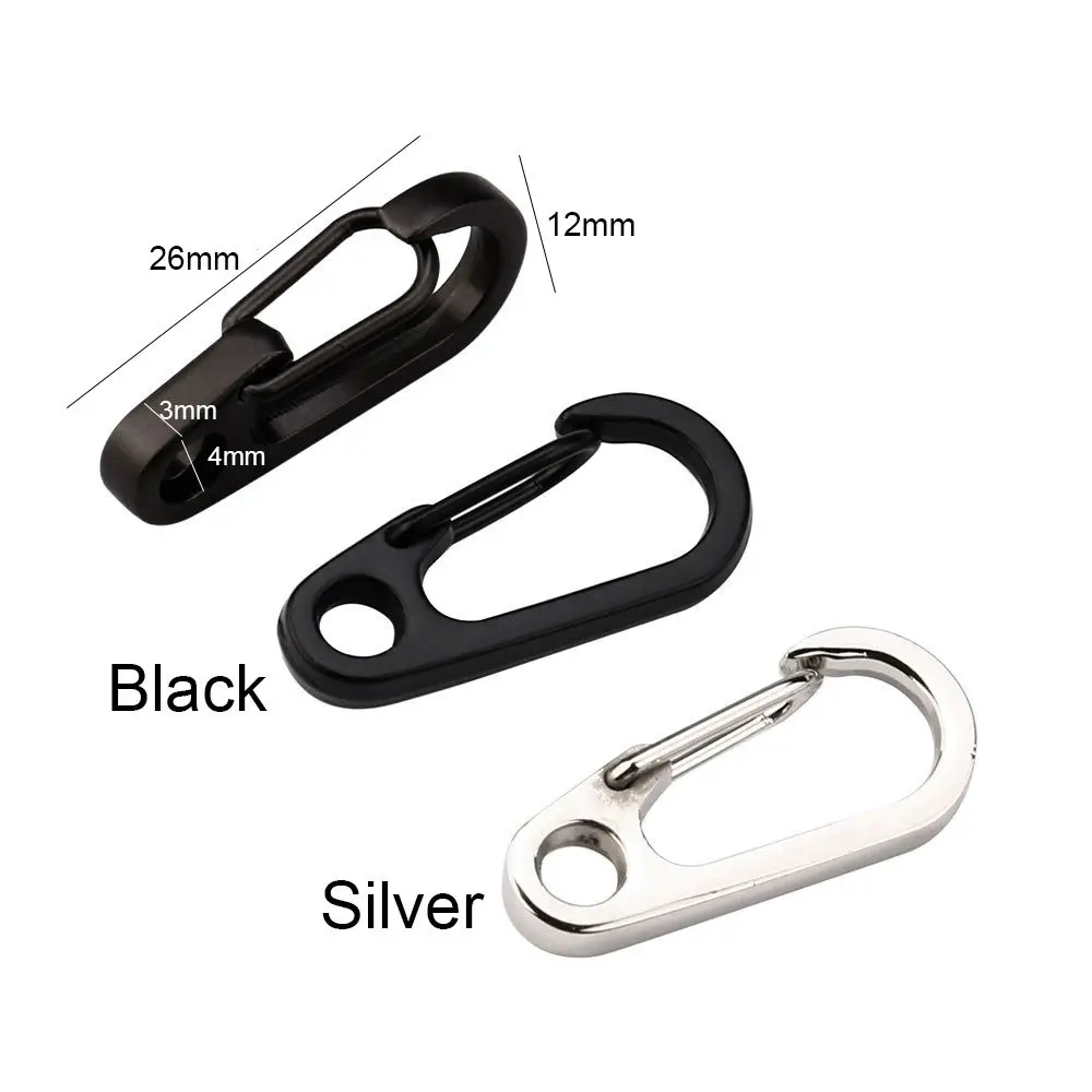  Tactical Carabiners Keychain, 15 Pack Plastic Carabiner  Climbing D Rings Spring Snap Gear Clip Utility Hooks Backpack Hanging  Buckle for Camping : Sports & Outdoors