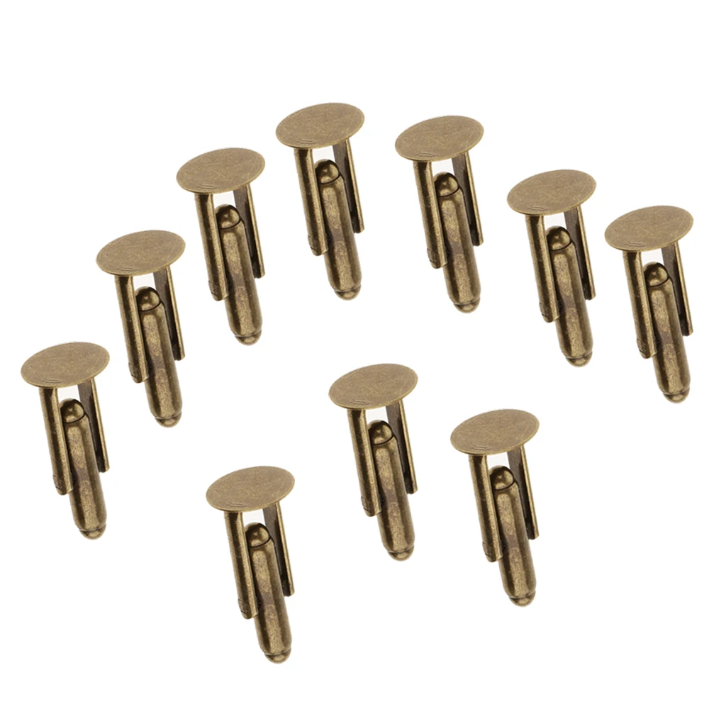 10 Pieces Fashion Charm Mens Jewelry Cuff Links Shirt DIY Cufflinks Bronze