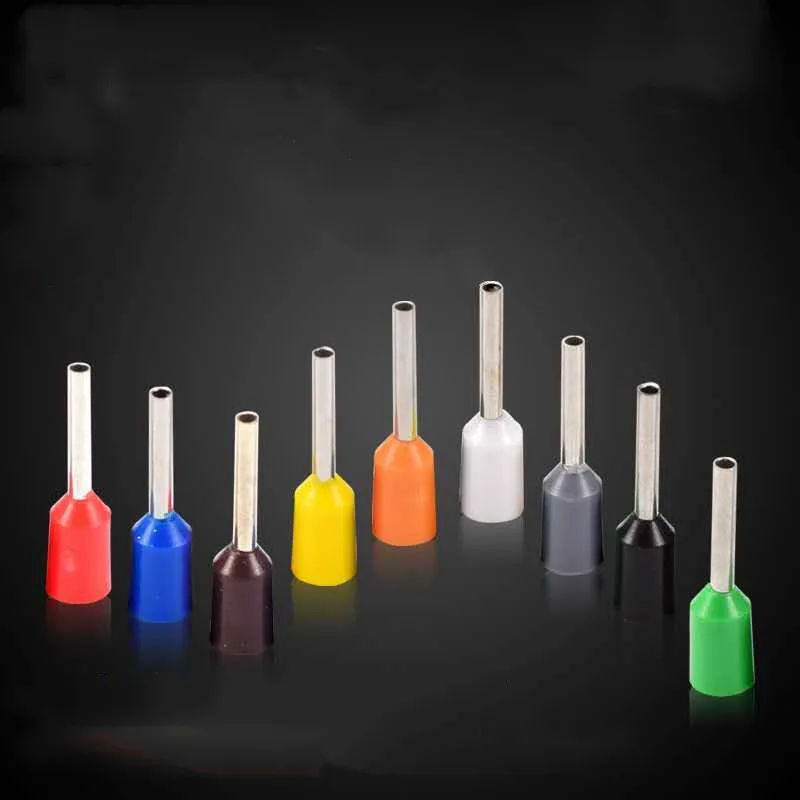 Free shipping 1000pcs E0508 E7508 Tubular Wire Cold Pressure Terminal