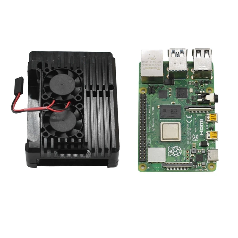 Для Raspberry Pi 4B 2G ram DIY Kit Поддержка 2,4/5,0 GHz wifi Bluetooth 5,0 с защитным корпусом охлаждающим вентилятором