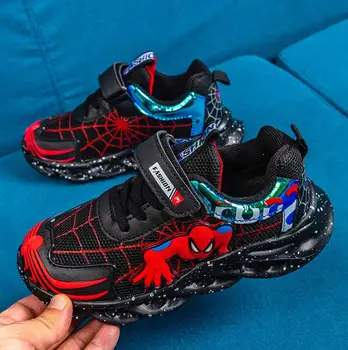 

2020 Autumn Spiderman Shoes Kids Sneakers Boys Shoes Light Kids Shoes For Boy Casual Sport Running Basketball Children Shoes