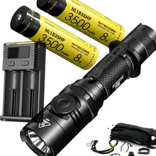 NITECORE P26 фонарик бесступенчатая яркость CREE XP-L HI V3 max 1000 люмен дальность луча 310 м поисковый фонарь