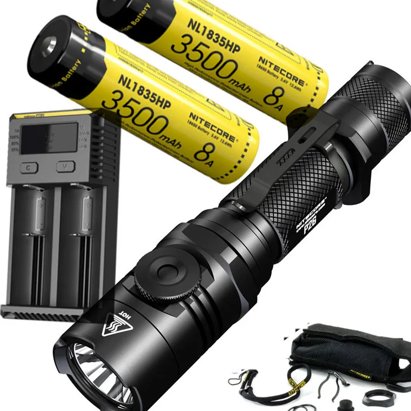 NITECORE P26 фонарик бесступенчатая яркость CREE XP-L HI V3 max 1000 люмен дальность луча 310 м