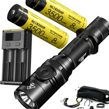 

NITECORE P26 Flashlight Infinitely Variable Brightness CREE XP-L HI V3 max 1000 Lumen beam distance 310 meter search torch