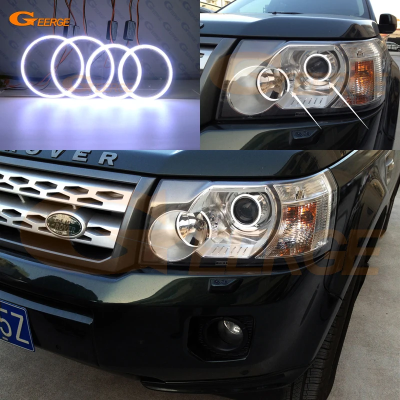 Ультраяркие кольца в виде лампы дневного света для Land Rover Freelander 2 Pre facelift 2006 2011