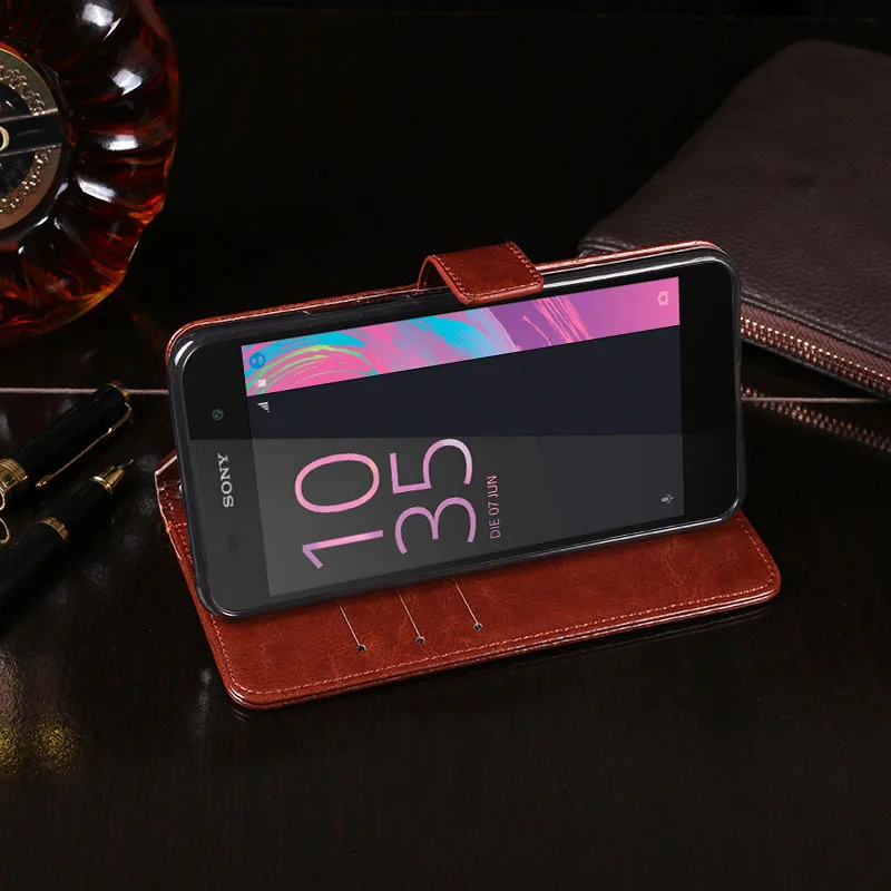 Flip Wallet Case for Sony Xperia XA Ultra XA1 Plus XA2 XA3 XZ Premium XZ1 XZ3 Leather Case Stand Phone Cover Coque