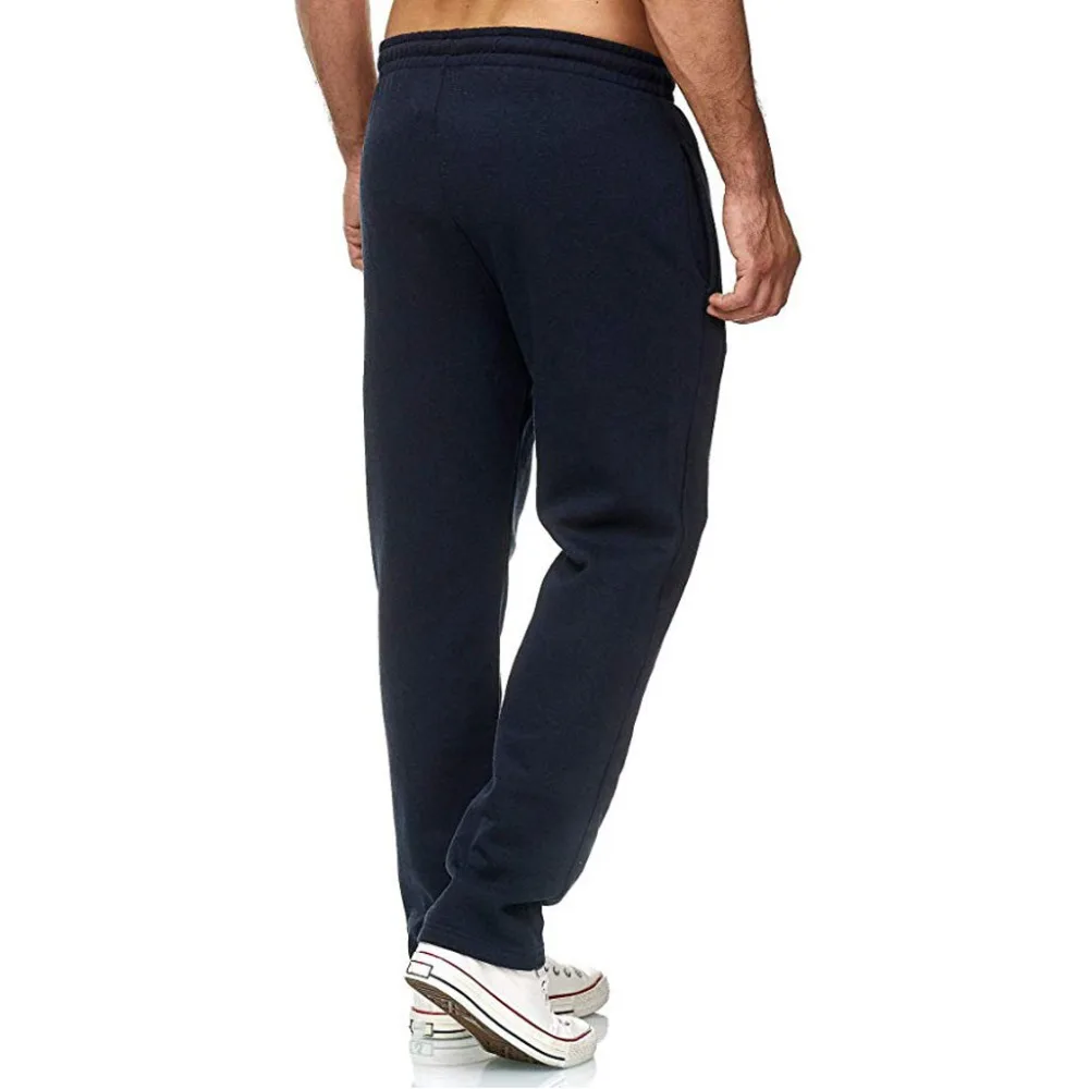 Winter Cotton Sweatpants Long Pants Solid Men Straight Pants Basketball Run Football Jogging Men Fitness Sport Trousers s26