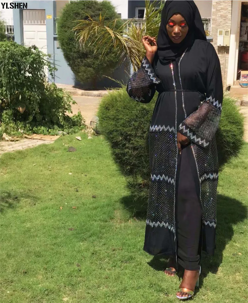 Ramadan Eid Mubarak Abaya Dubai Femme Turkish Luxury Hijab Muslim Dress African Dresses Abayas For Women Kaftan islamic Clothing 05