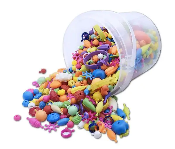 DIY Handmade Beaded Toy with Accessory Set Children Girl Weaving Bracelet Jewelry Making Toys Educational Children Gift ZXH 4