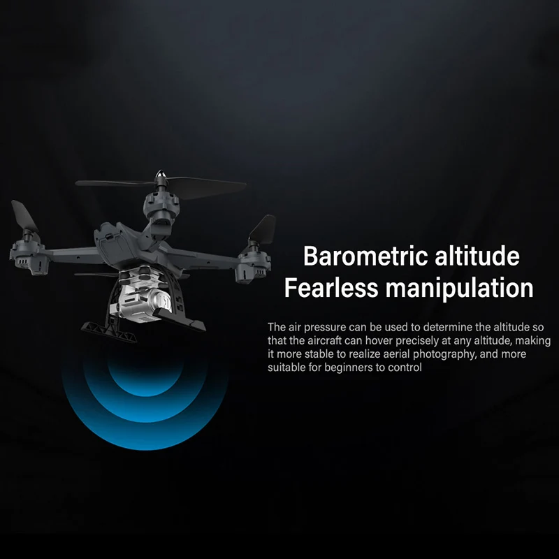 Foldable Drone With Camera HD WiFi FPV RC Quadcopter Headless Mode RC Helicopter Drone Altitude Hold 5MP Camera Selfie Dron