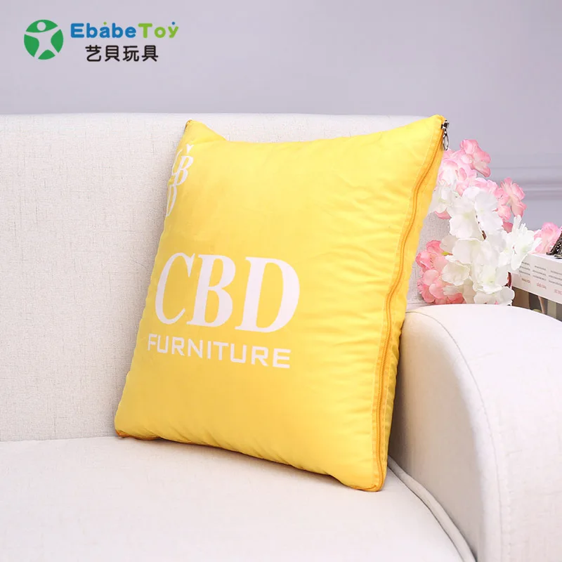 

Gift Pillow Custom Logo to Map Digital Printing Flax Style Cushion DIY Pattern Customized Cushion