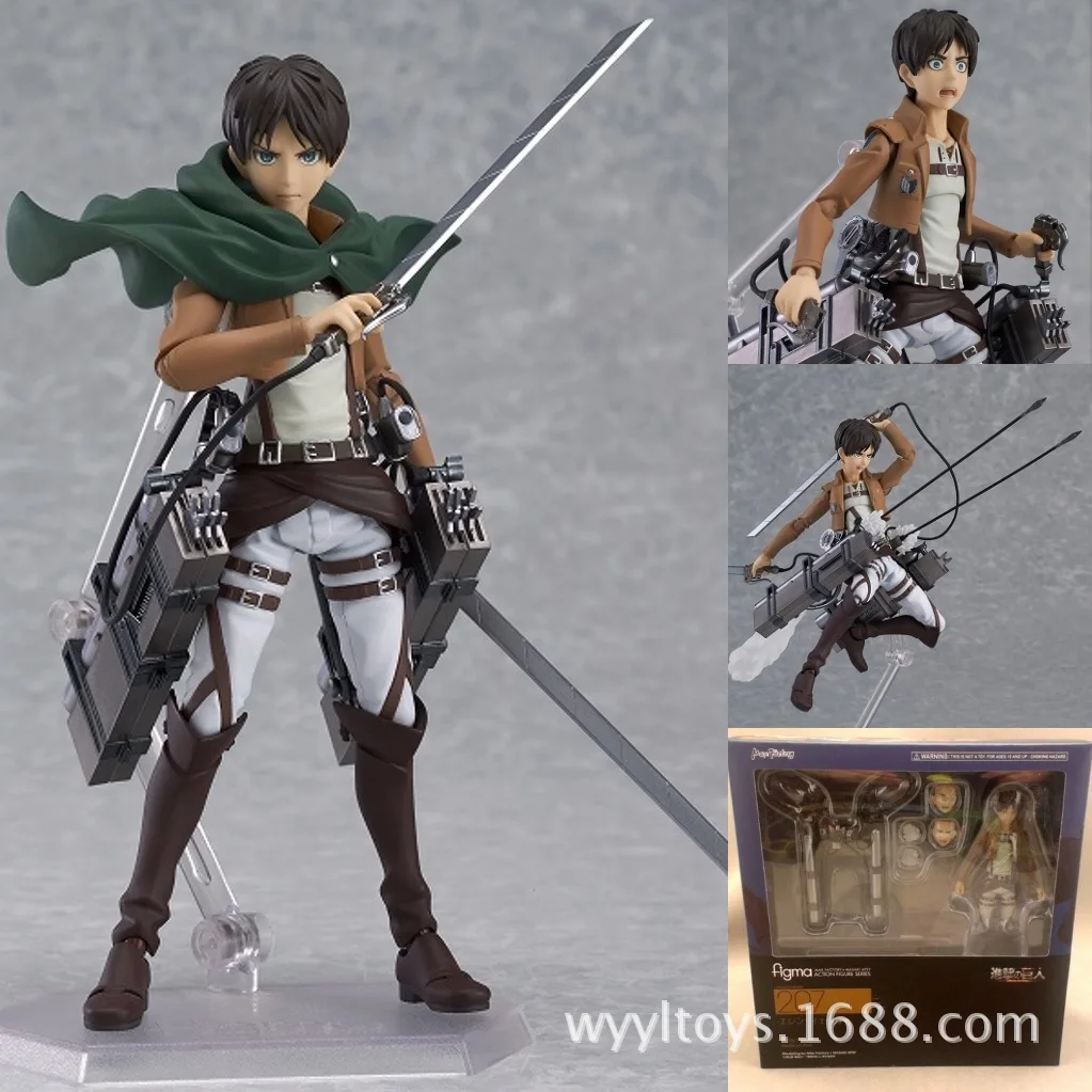 

Anime Peripheral Attack on Titan Figma 207-Alan Jaeger Garage Kit Boxed Doll Ornaments