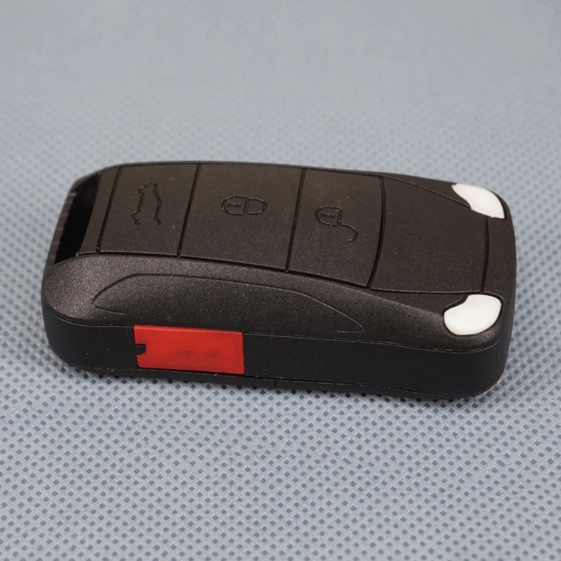

DWCX 3 Buttons Car Remote Key Shell Case Fob with Panic Fit for Porsche Cayenne 2003 2004 2005 2006 2007 2008 2009 2010 -2012