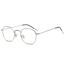 Классические очки с эффектом памяти, ультра-светильник, дикие ретро металлические очки для чтения, новинка октября, унисекс, повседневные, без градусов, очки для чтения