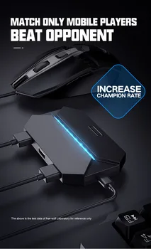 

Bluetooth Mobile Phone Game Keyboard Mouse Converter Smoother Connection Suitable For Android IOS IPhone Huawei