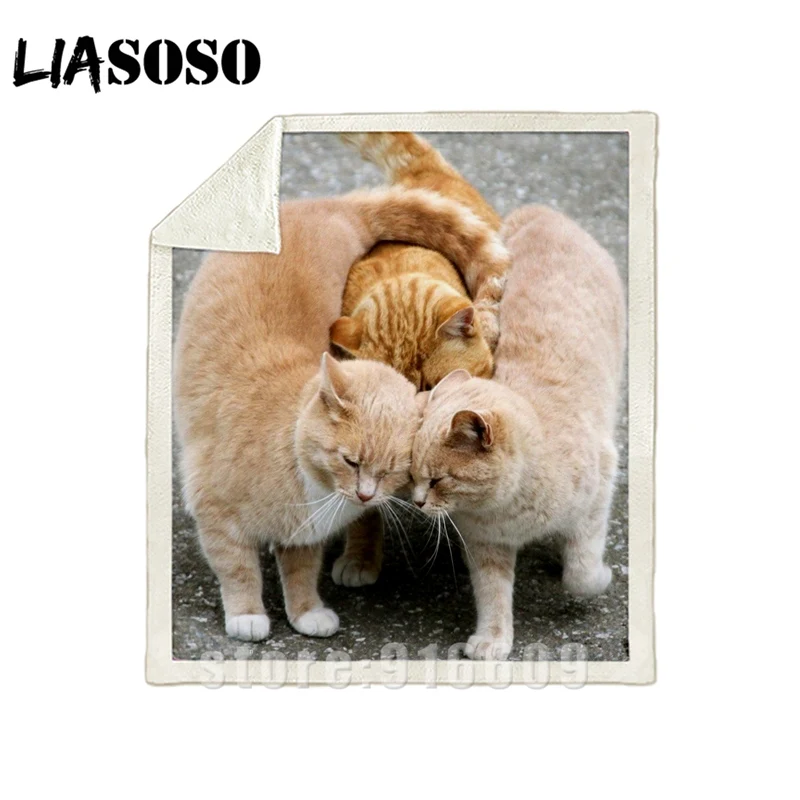 Диван-кровать с рисунком, для офиса, Harajuku, зима, животное, кошка, забавное одеяло, милый котенок, покрывало, детский топ, одеяло для путешествий, одеяло для прогулок - Цвет: 08