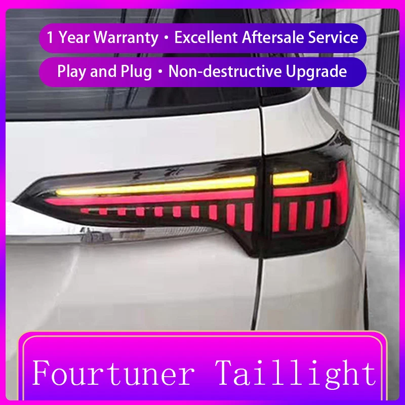 

Задние фонари для Toyota Fortuner 2016-2020, объектив проектора, полная деталь в сборе, обновленная деталь