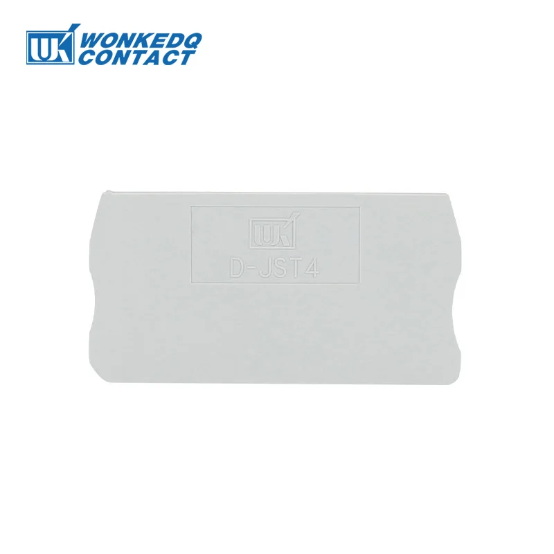 1Pc D-ST4 End Barrier Plate For PT4 ST4 PT/ST 4 Series Wire Connector Insulation DIN Rail Terminal Block 4mm&sup2; End Cover D-ST 4