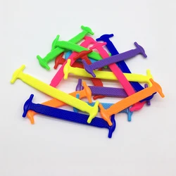 Pack of 16 Colorful Elastic No - Tie Silicone Shoelaces for Effortless Style (Color mixing)