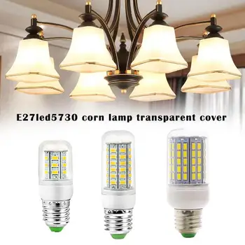 

E27 LED Bulb 5730 Corn Lamp Transparent Cover 24 36 48 56 69 72 96 Beads LED Corn Bulb Lamp Warm/White Energy Saving Light Bulb