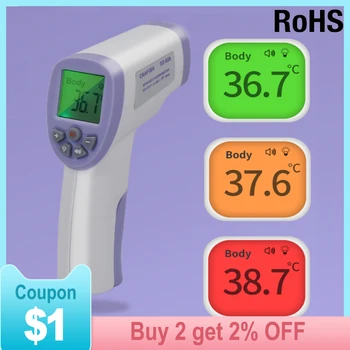 

Forehead Thermometer Non Contact Infrared Thermometer Body Temperature Fever Digital Measure Tool for Baby Adult