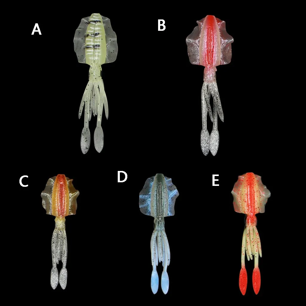 Уличные рыболовные аксессуары рыболовный прикорм кальмаров светящаяся Юбка осьминог мягкая пластиковая приманка троллинг рыболовная приманка снасть 1004