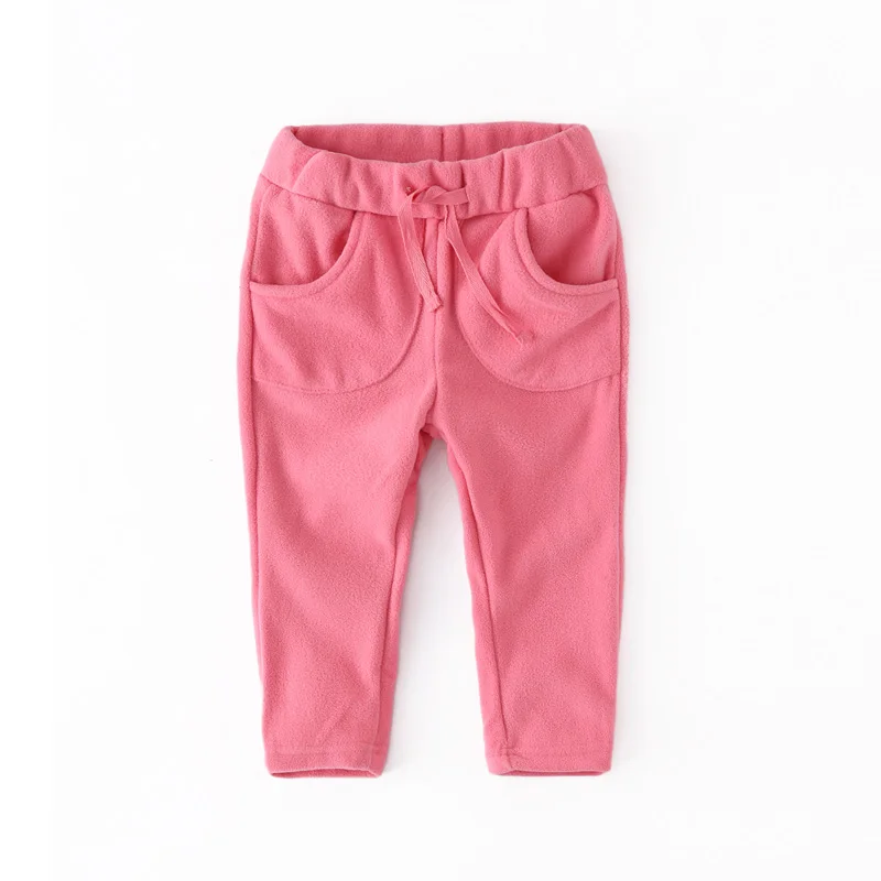SVELTE/повседневные штаны для мальчиков и девочек; брюки для весны и осени; унисекс; флисовые брюки; детские спортивные брюки для От 1 до 4 лет - Цвет: Pink