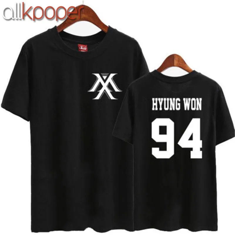 

ALLKPOPER Kpop Fashion MONSTA X In Style T-shirt MINHYUK TEE Unisex Cotton IM KIHYUN WONHO Tshirt Plus Size