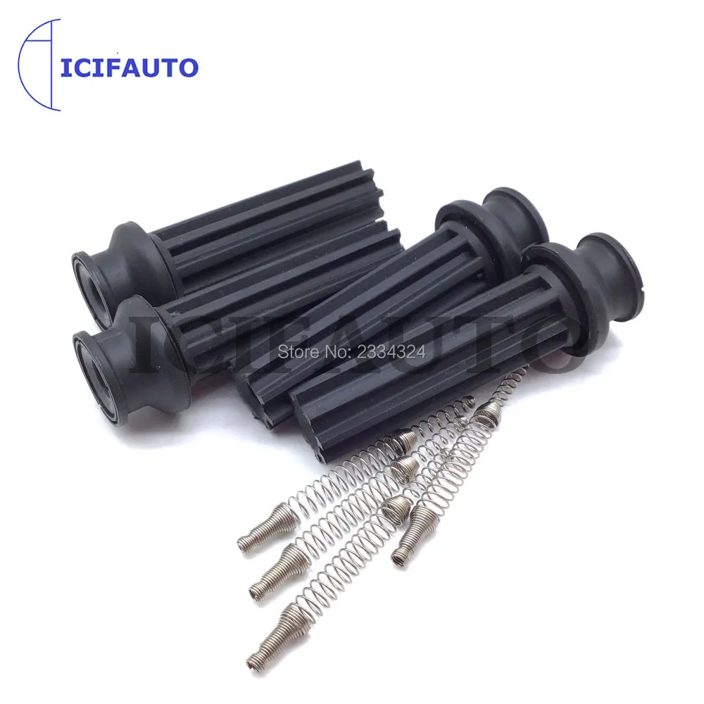 Ignition Coils Rubber Boot Pack With Spring For Ford Land Rover Jaguar
